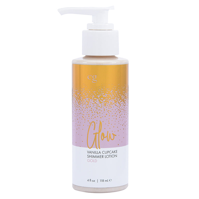 CG Glow Vanilla Cupcake Shimmer Lotion-Gold 4oz - Eros Fine Goods