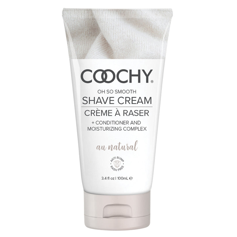 Coochy Shave Cream-Au Natural 3.4oz - Eros Fine Goods
