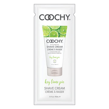 Coochy Shave Cream-Key Lime Pie 15ml Foil 24 Poly Bag - Eros Fine Goods