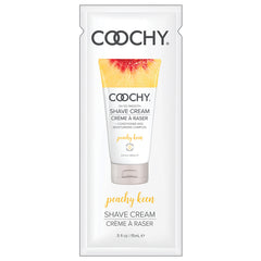 Coochy Shave Cream-Peachy Keen 15ml Foil 24 Poly Bag - Eros Fine Goods