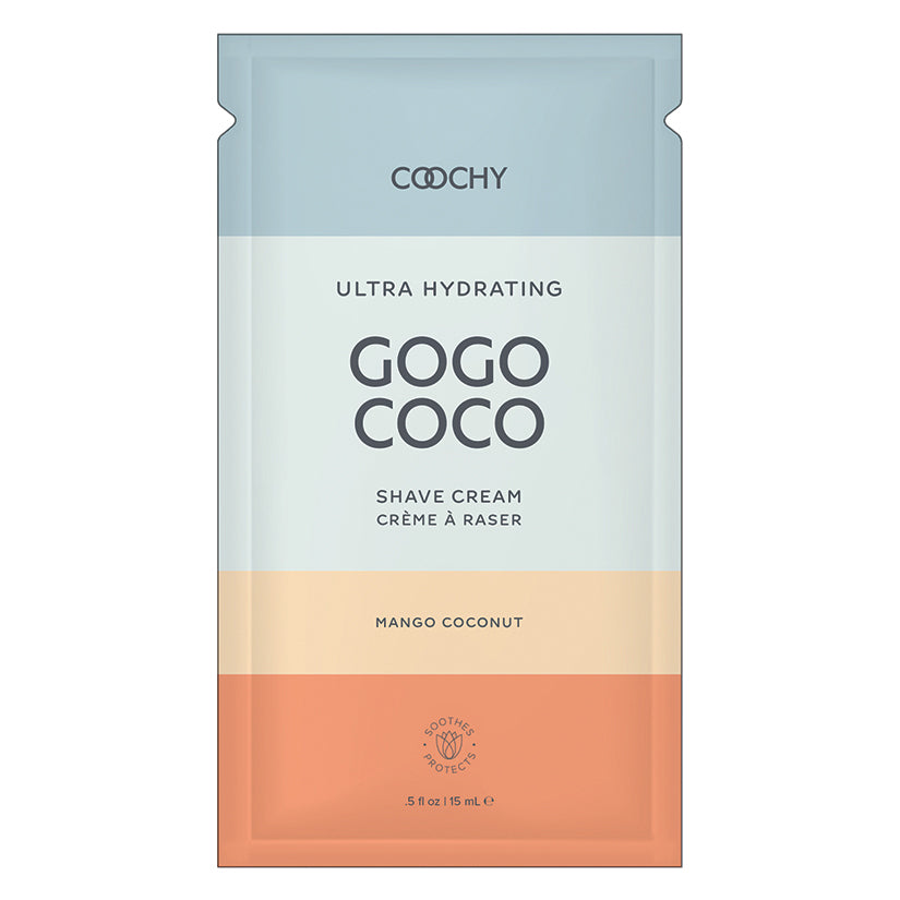Coochy Ultra Gogo Coco Hydrating Shave Cream-Mango Coconut 10ml Foil - Eros Fine Goods