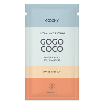 Coochy Ultra Gogo Coco Hydrating Shave Cream-Mango Coconut 10ml Foil Bag of 24 - Eros Fine Goods