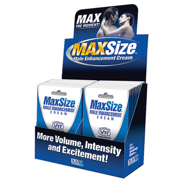 MAX Size Male Enhancement Cream Packs-Display of 24 - Eros Fine Goods