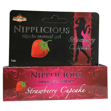 Nipplicious Arousal Gel-Strawberry 1oz - Eros Fine Goods