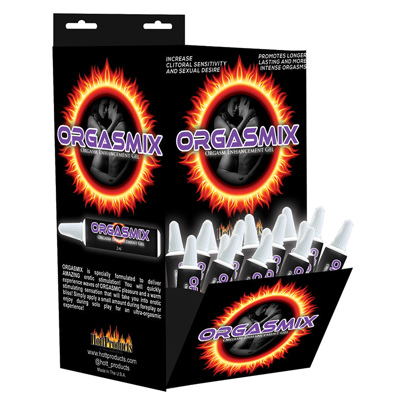 Orgasmix Oral Enhancement Gel Display of 144 - Eros Fine Goods