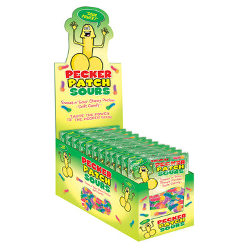 Pecker Patch Sours Display of 12 - Eros Fine Goods