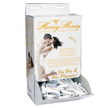 Horny Honey Clitoral Stimulation Gel Display of 144 - Eros Fine Goods