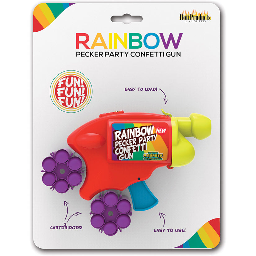Rainbow Pecker Confetti Gun - Eros Fine Goods