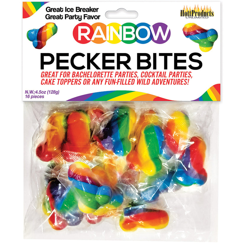 Rainbow Pecker Bites 16pcs - Eros Fine Goods