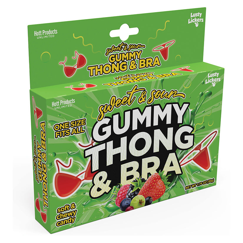 Sweet and Sour Gummy Thong & Bra Set - Eros Fine Goods