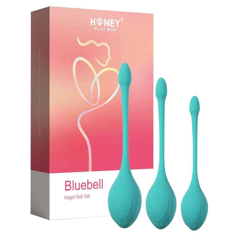 Honey Play Box Bluebell Floral Kegel Ball Exercise Set - Eros Fine Goods