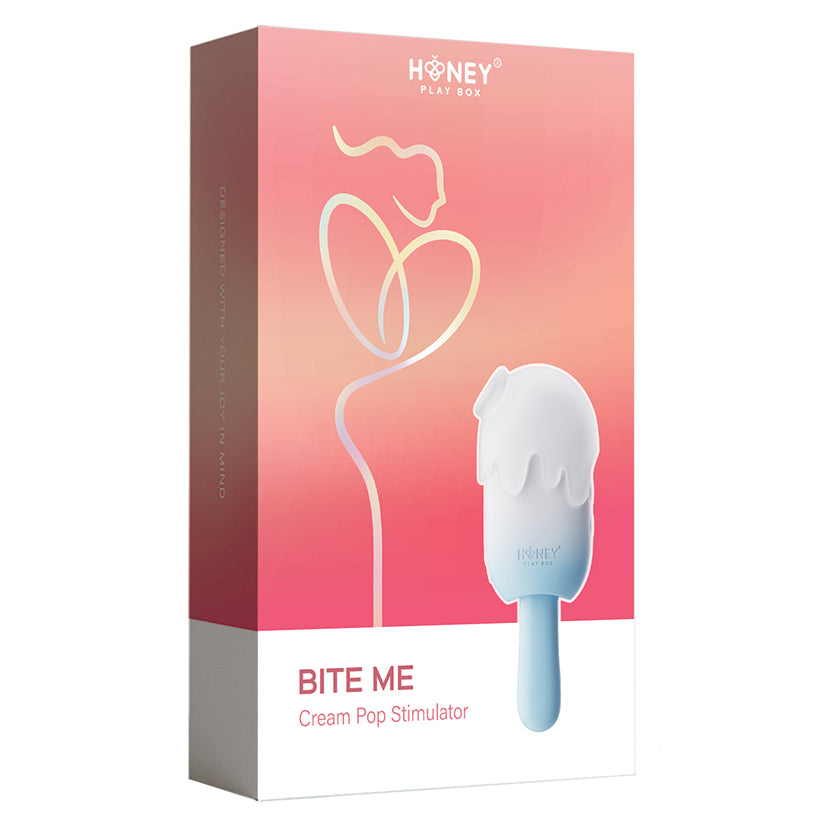 Honey Play Box Bite Me Cream Pop Stimulator-Blue - Eros Fine Goods