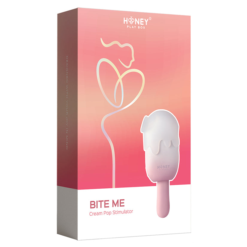Honey Play Box Bite Me Cream Pop Stimulator-Pink - Eros Fine Goods