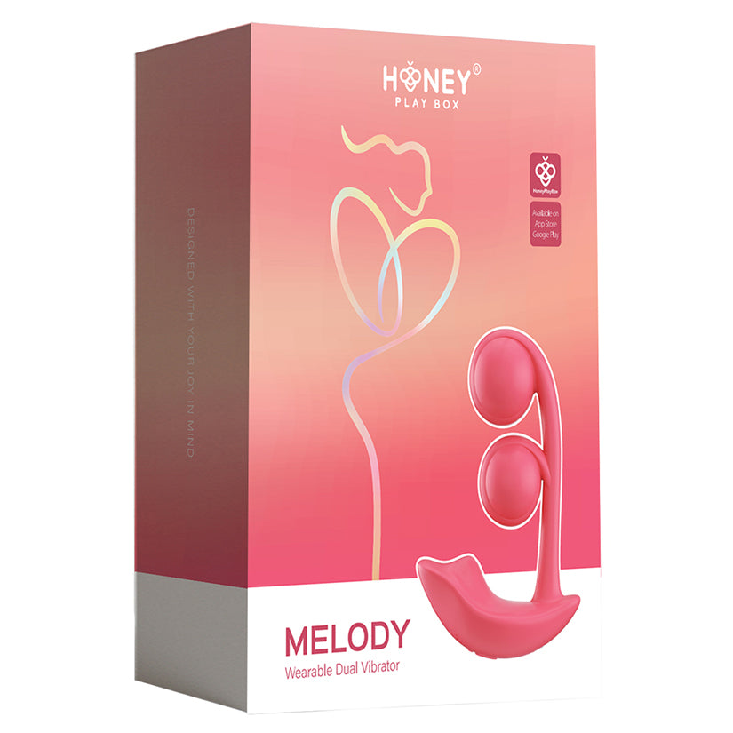 Honey Play Box Melody Pressure Sensing Twin Balls-Red - Eros Fine Goods