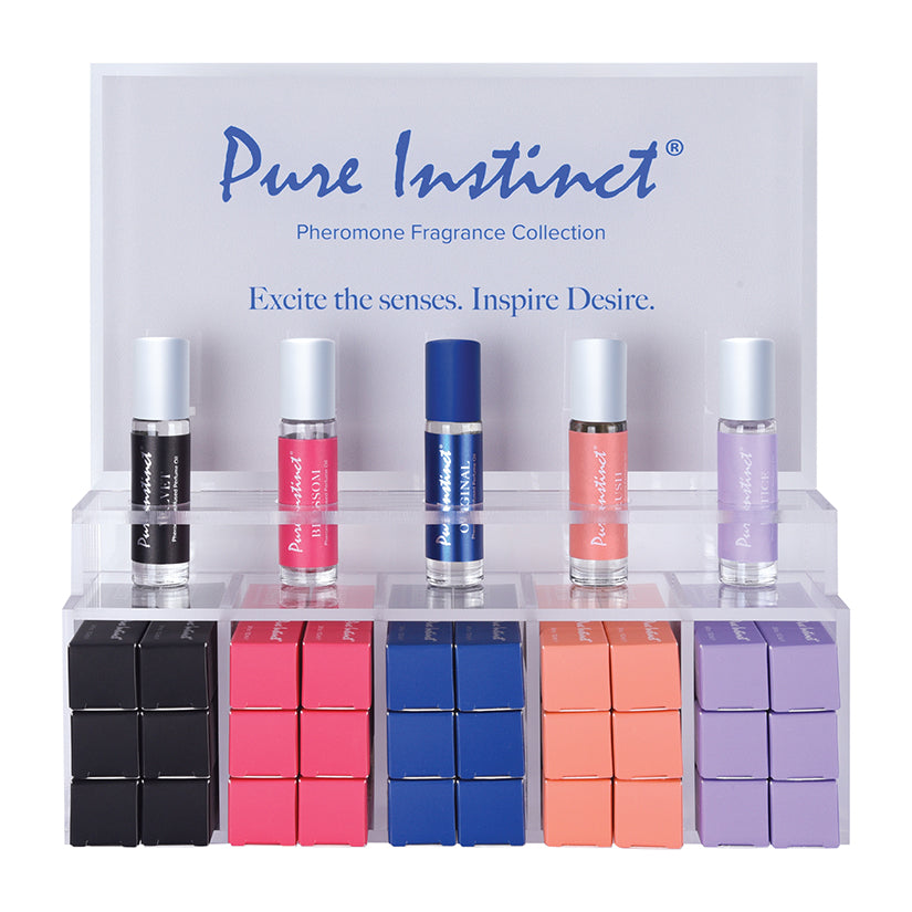 Pure Instinct Signature Collection Pheromone Roll On Display of 30 - Eros Fine Goods