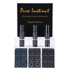 Pure Instinct Men's Collection Pheromone Perfume Oil Display of 18 - Eros Fine Goods