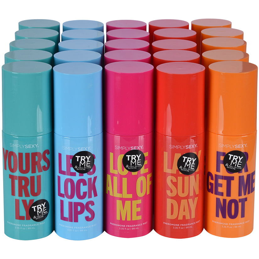 Simply Sexy Affirmations Pheromone Body Mist Bundle (25 Pcs) - Eros Fine Goods