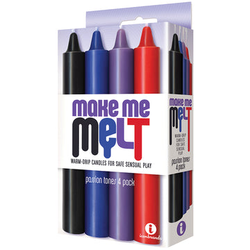 The 9's  Make Me Melt Drip Candles-Passion Tones (4 Pack) - Eros Fine Goods