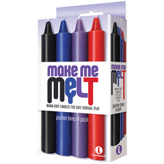 The 9's  Make Me Melt Drip Candles-Passion Tones (4 Pack) - Eros Fine Goods