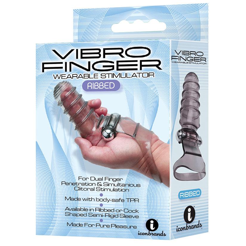 The 9's VibroFinger Massager-Grey - Eros Fine Goods