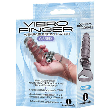 The 9's VibroFinger Massager-Grey - Eros Fine Goods