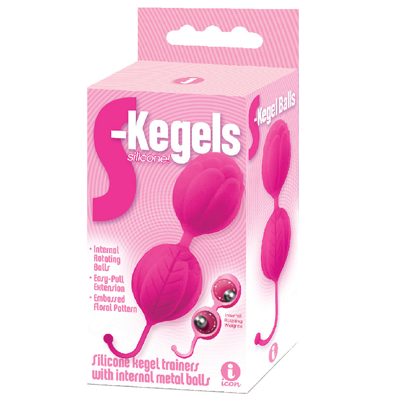 The 9's S Kegels Silicone Kegel Balls-Pink - Eros Fine Goods