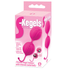 The 9's S Kegels Silicone Kegel Balls-Pink - Eros Fine Goods