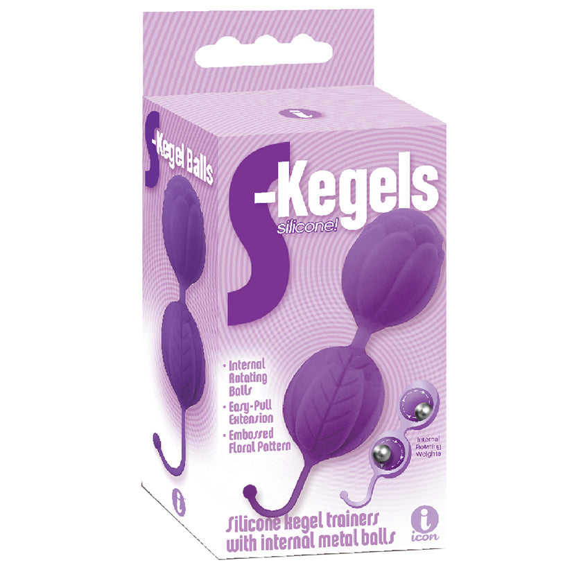 The 9's S Kegels Silicone Kegel Balls-Purple - Eros Fine Goods