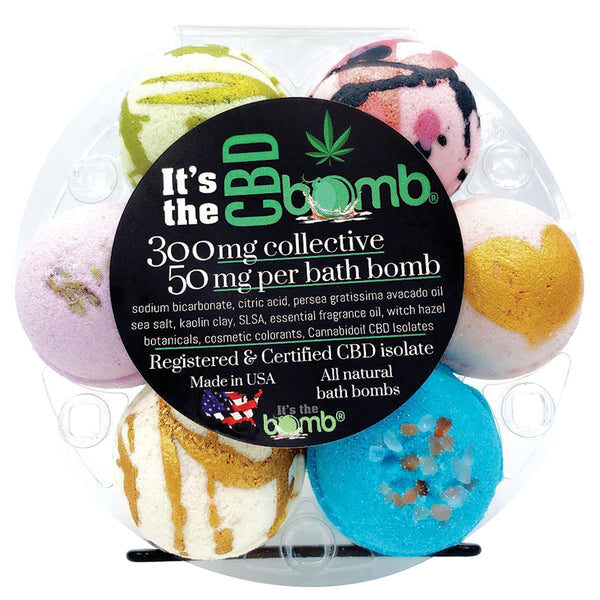 Its The Bomb CBD Bath Bomb Gift Set 6pk 50mg - Eros Fine Goods