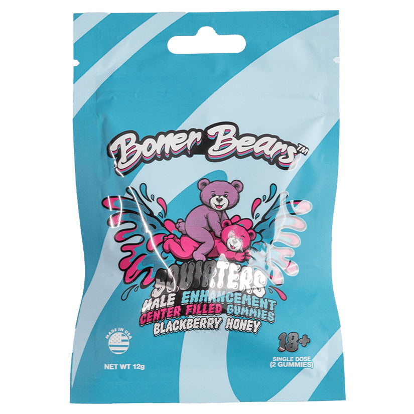 Boner Bears Squirters Blackberry Honey Single - Eros Fine Goods