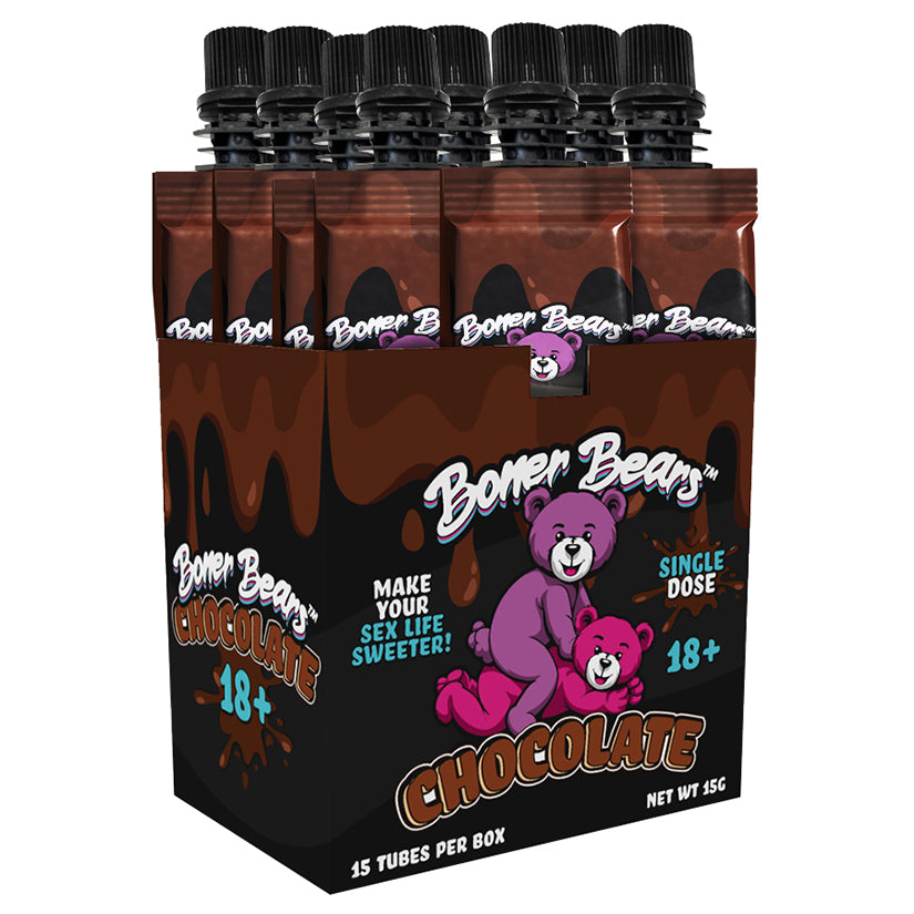 Boner Bears Chocolate Display of 15 Tubes - Eros Fine Goods