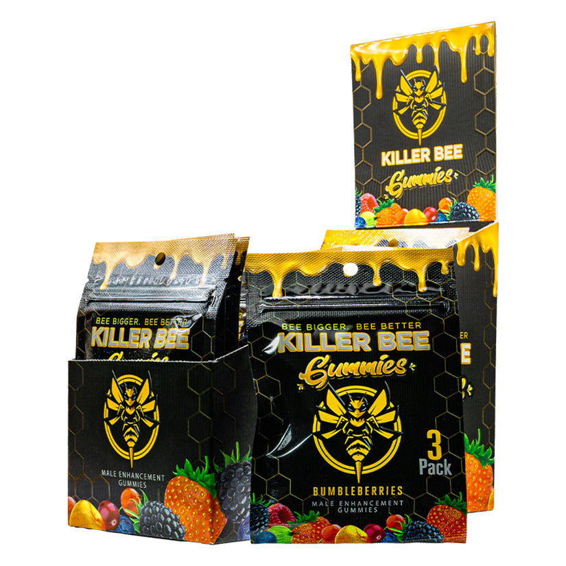 Killer Bee Male Gummies Display of 24 - Eros Fine Goods
