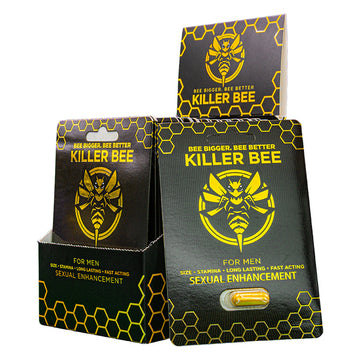 Killer Bee Male Pill Display of 24 - Eros Fine Goods