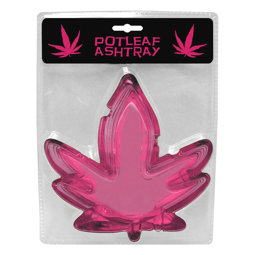 Pot Leaf Ashtray-Pink - Eros Fine Goods