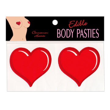 Edible Body Pasties-Cinnamon Hearts - Eros Fine Goods