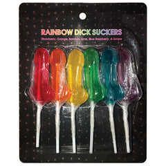 Rainbow Dick Suckers Assorted 6PK - Eros Fine Goods