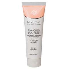 My Joy Collection Flavored Body Kiss Massage Cream-Orange Creamsicle 4oz - Eros Fine Goods