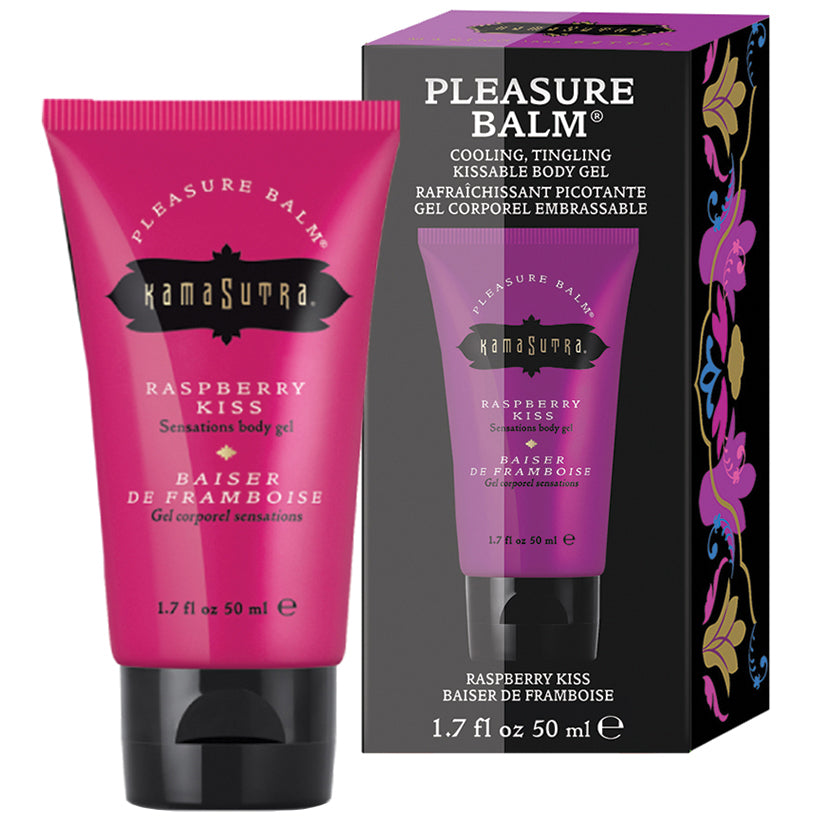 Kama Sutra Pleasure Balm Sensations-Raspberry Kiss 1.7oz - Eros Fine Goods