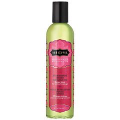 Kama Sutra Naturals Massage Oil-Strawberry Divine 8oz - Eros Fine Goods