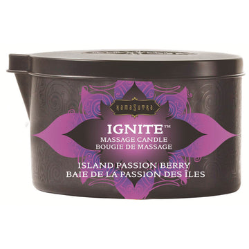 Kama Sutra Ignite Massage Candle-Island Passion Berry 6oz - Eros Fine Goods