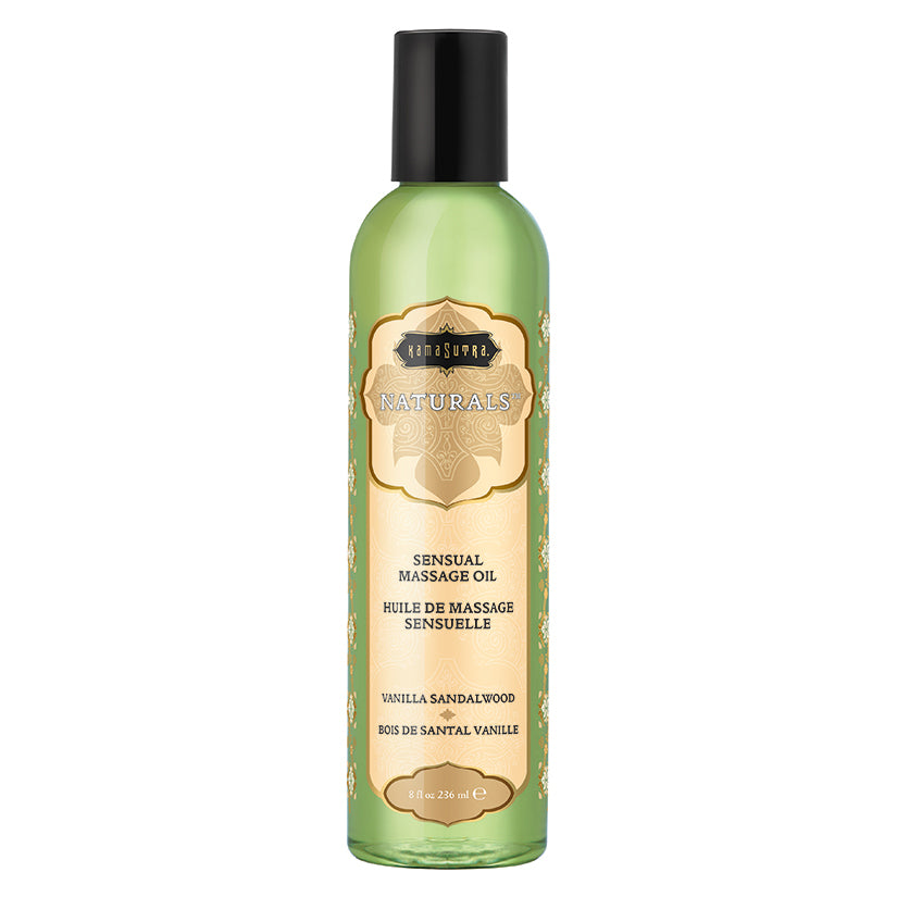 Kama Sutra Naturals Massage Oil-Vanilla Sandalwood 8oz - Eros Fine Goods