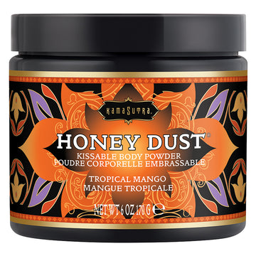Kama Sutra Honey Dust-Tropical Mango 6oz - Eros Fine Goods