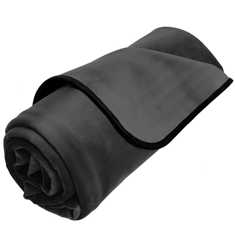 Liberator Fascinator Travel Throw Velvish-Black - Eros Fine Goods