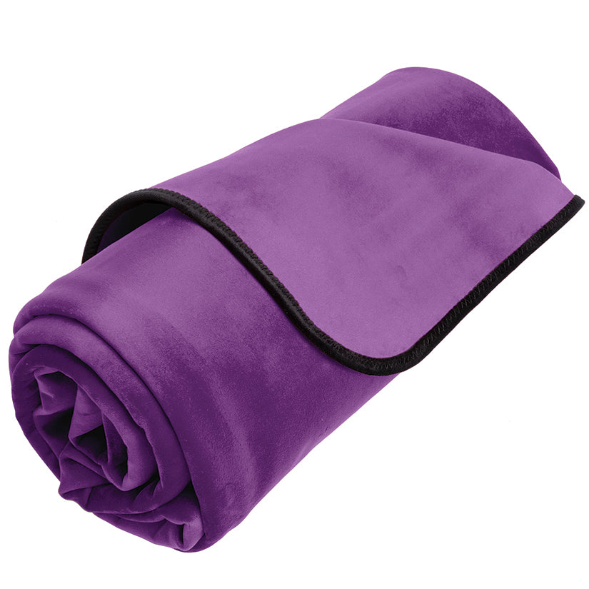 Liberator Fascinator Travel Throw Velvish-Aubergine - Eros Fine Goods