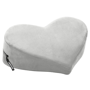 Liberator Heart Wedge MicroVelvet-Grey - Eros Fine Goods