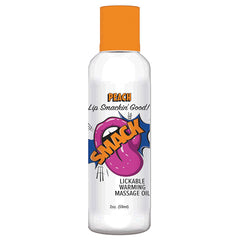 Smack Warming Massage Oil-Peach 2oz - Eros Fine Goods