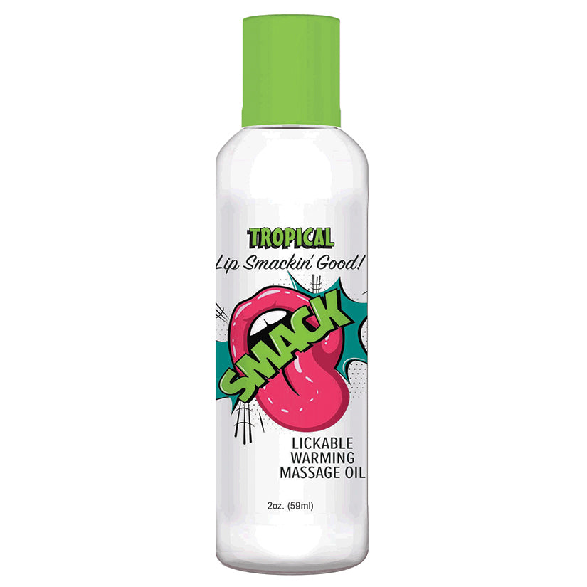 Smack Warming Massage Oil-Tropical 2oz - Eros Fine Goods