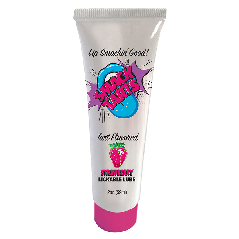Smack Tarts Lickable Lube-Sour Strawberry 2oz - Eros Fine Goods