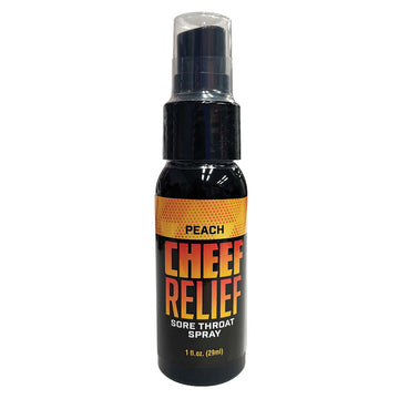 Cheef Relief Throat Spray-Peach 1oz - Eros Fine Goods