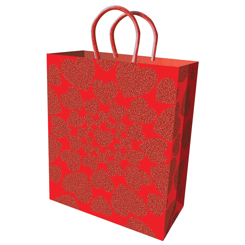 Glitter Hearts Gift Bag - Eros Fine Goods